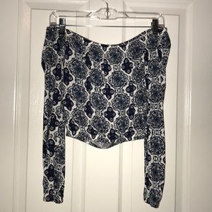 Off the shoulder crop top